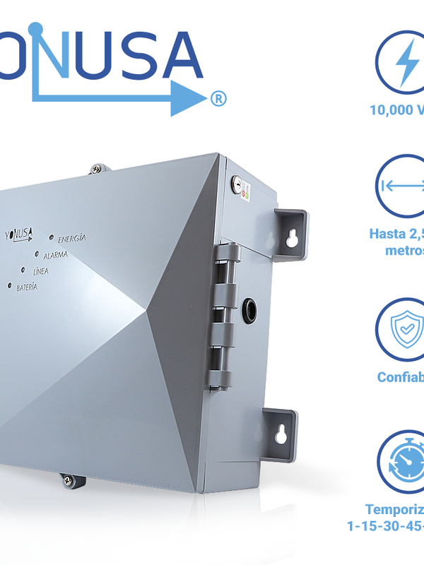 Energizador Para Cerca Electrificada Nueva Generacion Yonusa 12000v Ey Ng 12000 1 Sin Interfacecubre Hasta 700 Metros Perimetrales O 3500 Metros Lineales A 5 Lineas Version 2