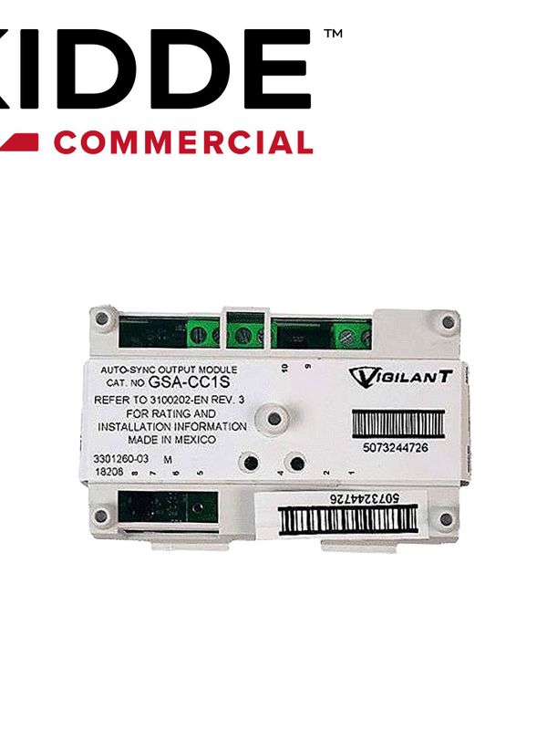 Modulo Control Para Nacs Gsa-cc1s Kidde / Incluye Generador De Tono De Llamada / Para Conmutar Una Sola Señal O Circuito De Audio / Sincronizacion Estroboscopica