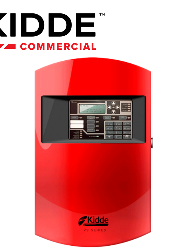 Panel De Incendio Inteligente Kidde Vs1-r / Rojo / Version En Ingles, Con 1 Lazo Direccionable Clase A O B Para Hasta 64 Dispositivos, 2 Nac Clase B, Alimentacion 110/120 Vca, Capacidad Para 2 Baterias De 12v 10ah