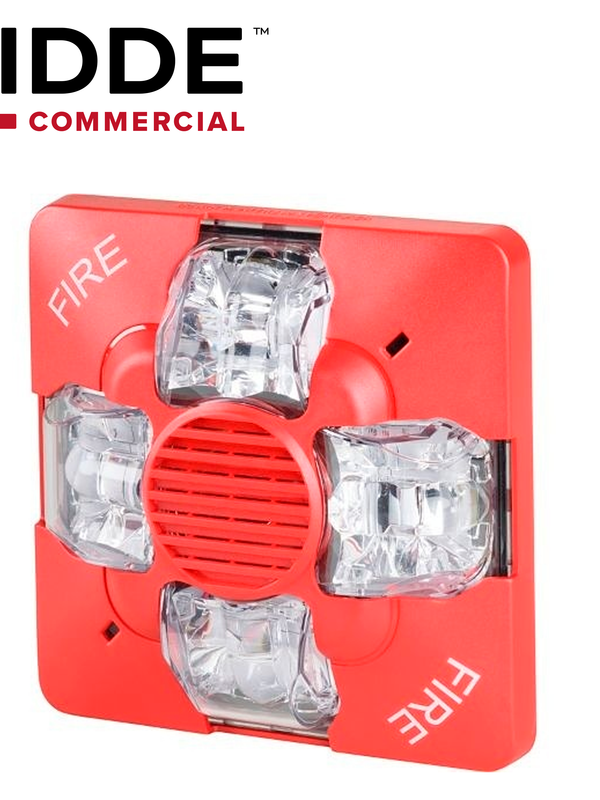 Sirena Estrob Para Exterior Kidde Ewgavrf / Roja / Señalizacion  15-30 Cd / Nema 4x Ip 67