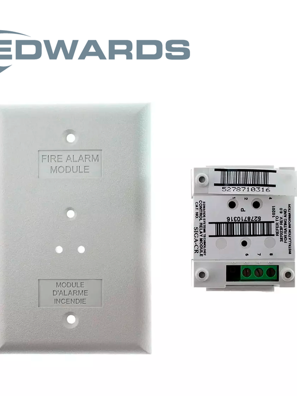 Modulo De Relevador De Control Edwards Siga-cr /  Funcionamiento Normalmente Abierto O Normalmente Cerrado / Corriente Nominal: 2 Amperios (24 V Cc)