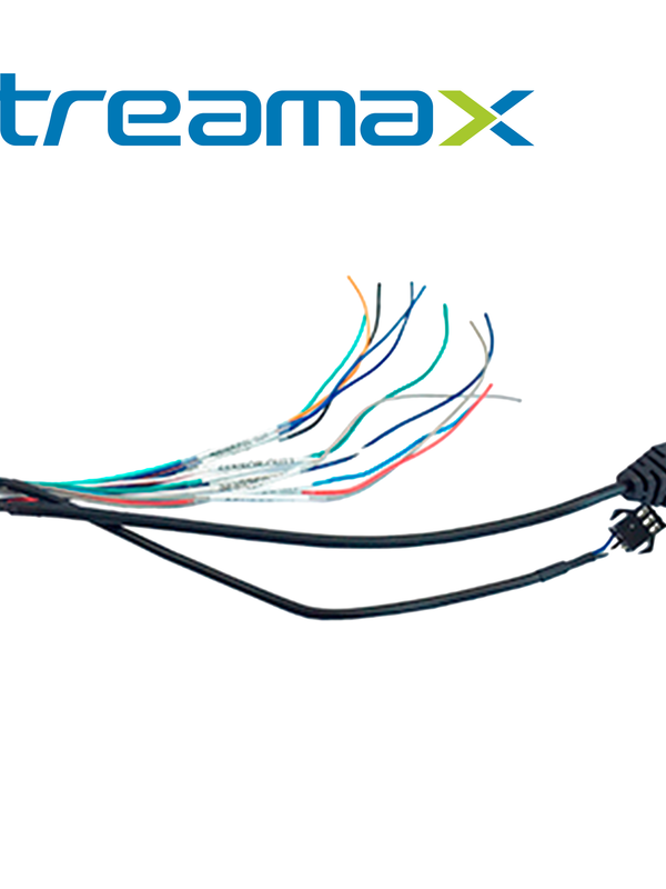 Cable Para Entradas Y Salidas De Alarma Streamax Mserial / 8 Entradas De Alarma / 2 Salidas De Alarma / Interfaz Rs232 / Interfaz Rs485 / Compatible Con Mdvrs Serie M1n 2.0
