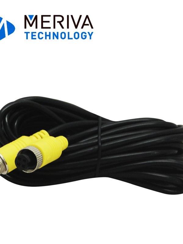 Cable Din De Aviacion Serie Eco Meriva Technology Mbce50 / 4 Pines / 5 Metros / Compatible Con Camaras Ahd