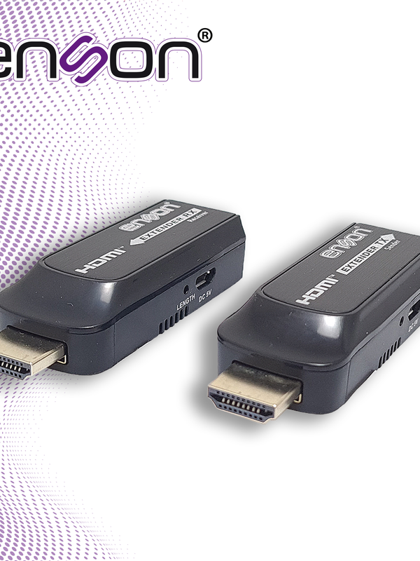 Extensor Hdmi Enson Ens-hdmie50 Hasta 50mts De Transmision Full Hd 1080p@60hz Por Cable Utp Cat6/cat6a/cat7 Diseño Minimalista