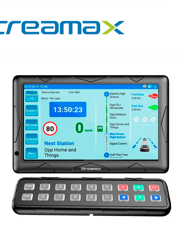Pantalla Interactiva Streamax Mxpad / 10.1 Pulgadas / Conector Din 10 Pines / Touch / Integracion Con Mdvr / Sistema Android / Asistencia Al Conductor / Bocina Integrada / Solucion Para Autobus / Compatible Con Mdvrs Serie Mx3npro Y A8pro
