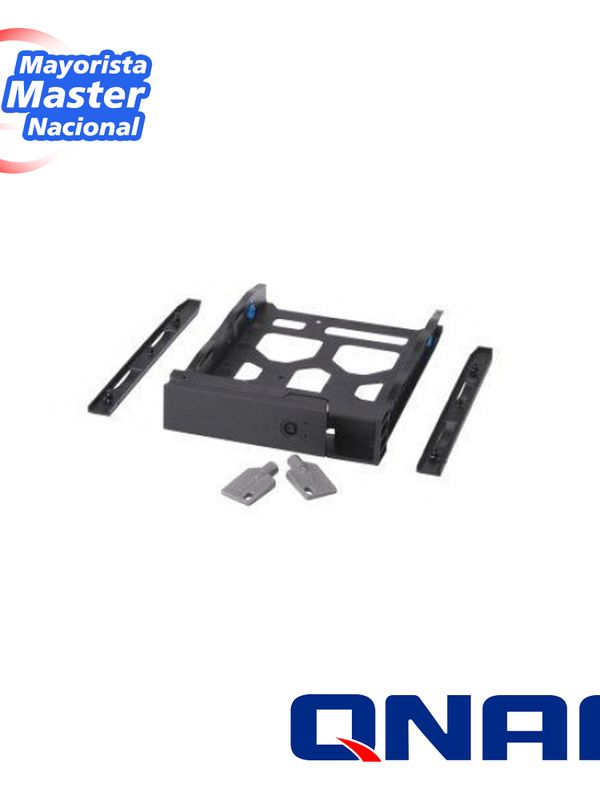 Qnap Tray-35-blk01 3.5" Hdd Tray With Key Lock And Two Keys, Black And Plastic, 2.5" And 3.5" Screw Packs Included.