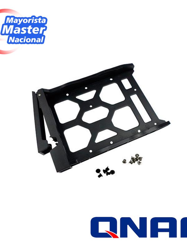 Qnap Tray-35-nk-blk02 Hdd Tray For 3.5" And 2.5" Drives Without Key Lock, Black, Plastic With 6 X Screws For 2.5" Hdd & 8 X Screws For 3.5" Hdd