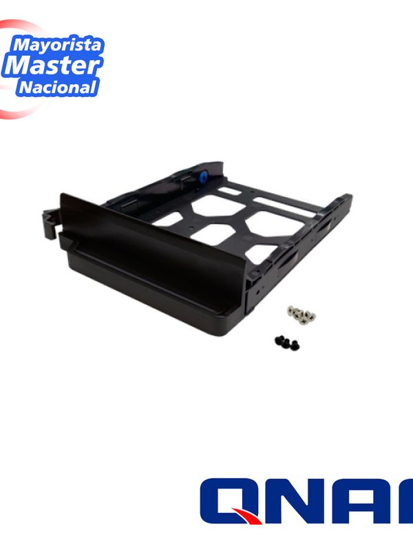Qnap Tray-35-nk-blk04 Black Hdd Tray V4 For 3.5" And 2.5" Drives Without Key Lock, Black, Plastic With 6 X Screws For 2.5" Hdd, Tooless