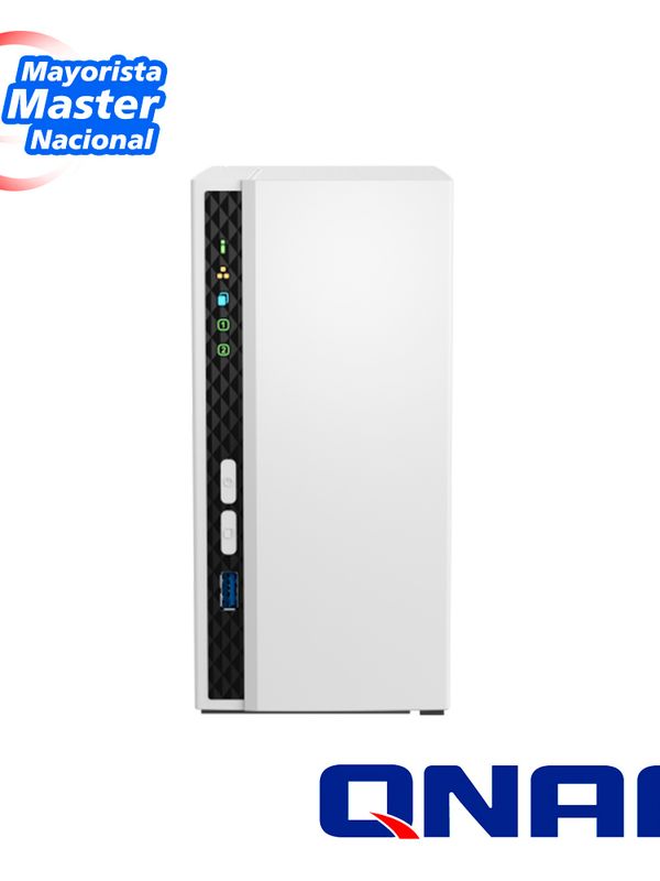 Nas Qnap Ts-233-us / Procesador Arm Cortex-a55 / Memoria Ram 2gb / 2 Bahias Frontales Sata 3.5 Pulgadas Y 2.5 Pulgadas / 1 Puerto Rj45 1gbe / Montaje En Escritorio / Aplicaciones De Uso Personal Para Compartir Y Respaldar Datos En La Nube