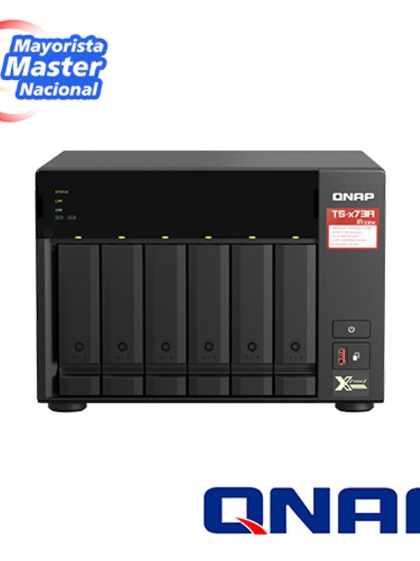 Nas Qnap Ts-673a-8g-us / Procesador Amd Ryzen V1500b / Memoria Ram 8gb / 6 Bahias Frontales Sata 3.5 Pulgadas Y 2.5 Pulgadas / 2 Puertos Rj45 2.5gbe / Montaje En Escritorio / Aplicaciones Pyme Para Compartir Y Respaldar Datos En La Nube