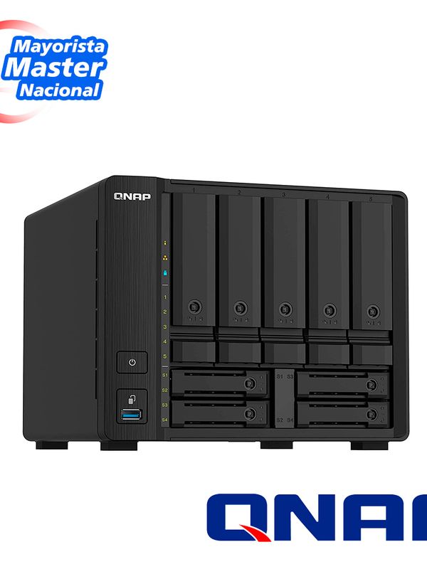 Nas Qnap Ts-932px-4g-us / Procesador Anapurnalabs / Memoria Ram 4gb / 5 Bahias Frontales Sata 3.5 Pulgadas Mas 4 Bahias Frontales Sata 2.5 Pulgadas / 2 Puertos Rj45 2.5gbe Mas 2 Puertos Sfp Plus 10giga / Montaje En Escritorio