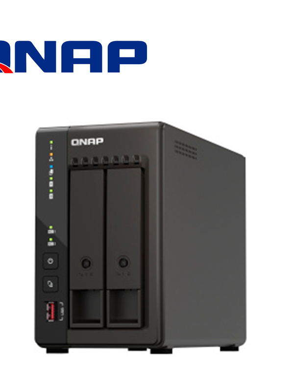 Nas Qnap Ts-253e-8g-us / Nas De Escritorio Alto Rendimiento / Intel Celeron 4 Nucleos J6412 / 8gb Ram / 2 Bahias / 2x 2.5gbe / Hdmi 1.4b / 2x M.2 Pcie Gen3 / 2x Usb 3.2 Gen2 Tipo A