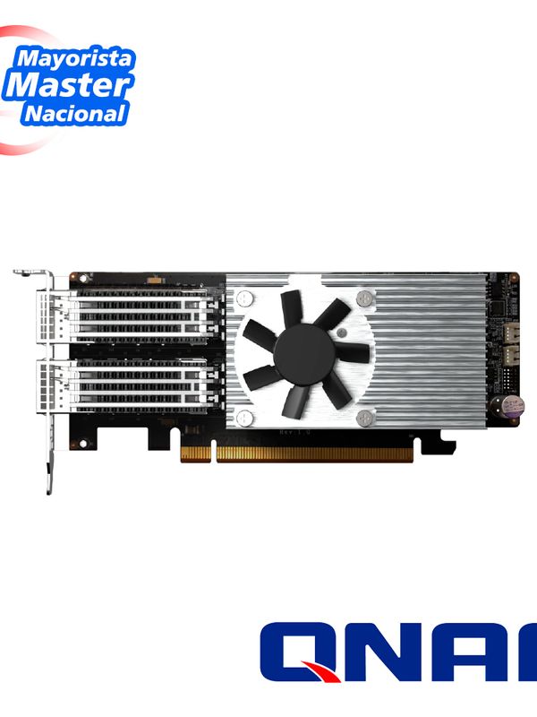 Tarjeta De Expansion De Red Qnap Qxg-100g2sf-e810 / Doble Puerto Qsfp28 100gbe / Factor De Forma Low-profile / Interfaz Pcie Gen4 X16