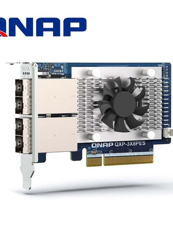 Tarjeta De Expansion Qnap Qxp-3x8pes / 2 Puertos Sff-8644 (1x2) / Interfaz Pcie Gen3 X8 / Diseñada Para Series Pcie Jbod De Qnap / Velocidad Hasta 64 Gbps