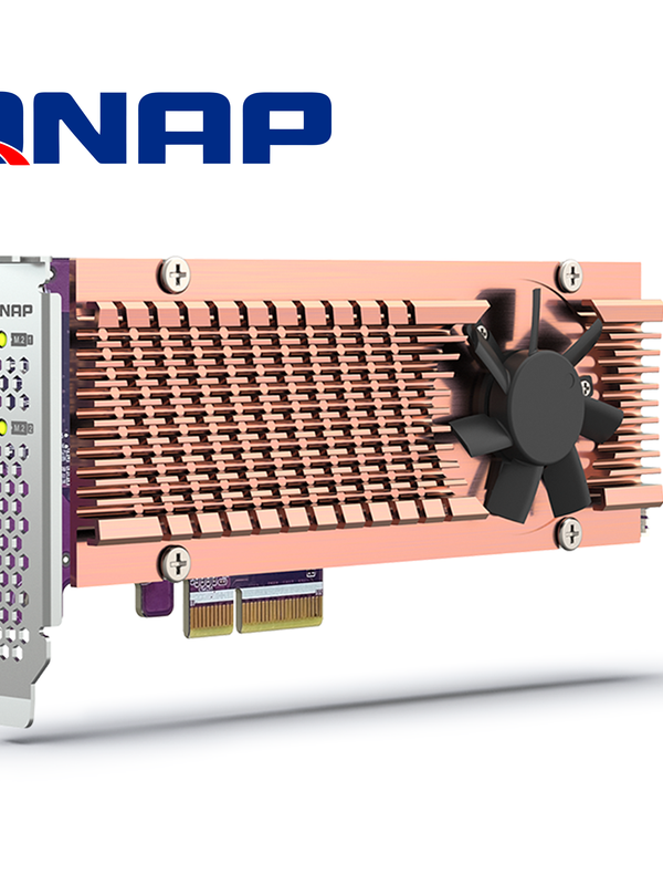 Tarjeta De Expansion Qnap Qm2-2p-344a Dual M.2 Pcie Para Ssd Nvme Gen3 X4, Compatible Con Dos Unidades M.2