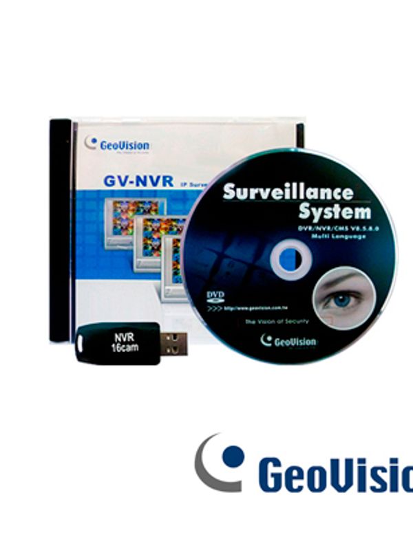 Licencia Software Geovision Gv-nvr 16 Canales Onvif Terceros Dongle Usb