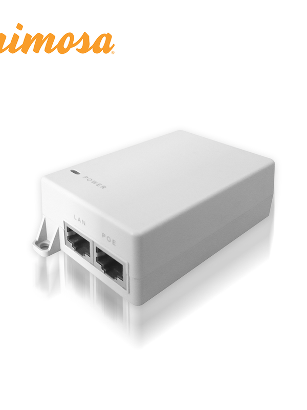 Inyector Poe Gigabit Mimosa 24v 12w Para Radios C5c-ef, C5x-ip67 Y A5x-ef (no Incluye Cable De Corriente) (3 Meses De Garantia)