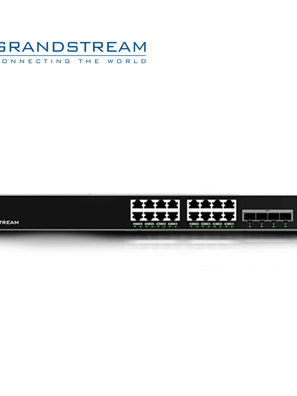 Switch Administrable Poe+ Capa 3 Grandstream Gwn7812p / 16 Puertos 10/100/1,000mbps / 16 Puertos Poe+ Af/at / 4 Puertos Sfp+ 10gigabit / Rounting Ospfv3/bgp / Qos / Vlan / Radius/tacacs+ / Administracion Gwn Cloud / Montaje Escritorio/rack / Metalico