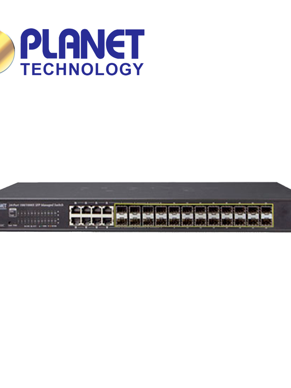 Switch Administrable L2+ Planet Gs-5220-16s8cr / 8 Puertos Combo Rj45 10/100/1,000mbps / 24 Puertos Sfp 100/1,000mbps / 4 Puertos Sfp+100m/1/2.5/10gbps / 1 Puerto Rj45 Consola / Doble Fuente Alimentacion 100-240vca/36-72vcd
