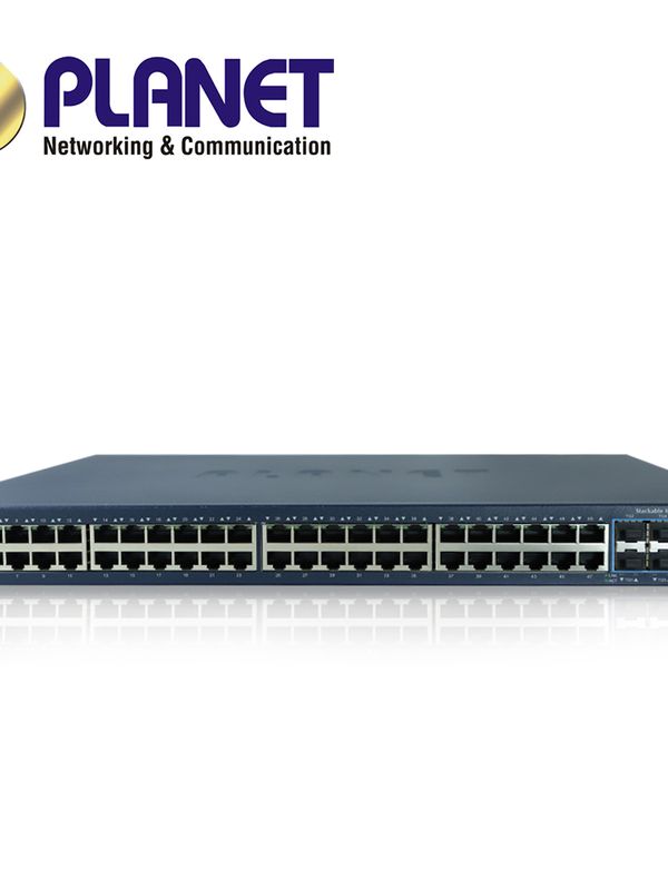 Switch Planet Stacking Sgs-6310-48t6x Administrable L2 + L3 Ruteo Estatico/ 48 Puertos Rj45 Velocidad De Transmision 10/100/1000 Mbps + 6 Sfp Velocidad De Transmision 10 Gb Montaje En Rack/temperatura De Operacion 0-50 Grados Centigrados.