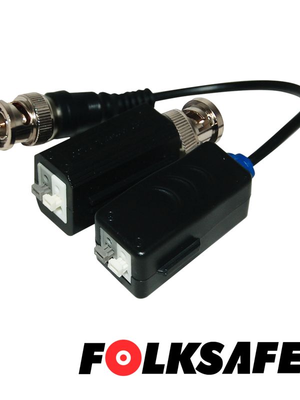 Transceptor Hd Folksafe Fs-hdp4100c(medidas 35.1 X 16.7 X 18.7mm) Transmisor/receptor De Video Pasivo 1ch Tipo Push-in, Distancia Maxima De 320mts De Cableado Para Video Ahd 1.3mp, 180mts 5mp Ahd, Compatible Con Todas Las Marcas De Camaras Con Formato Hd-tvi / Cvi / Ahd / Cvbs. 720p / 960p / 1080p / 3mp / 4mp / 5mp / 4k(consultar Tabla De Distancia De Transmision), Cuenta Con Proteccion De Descarg