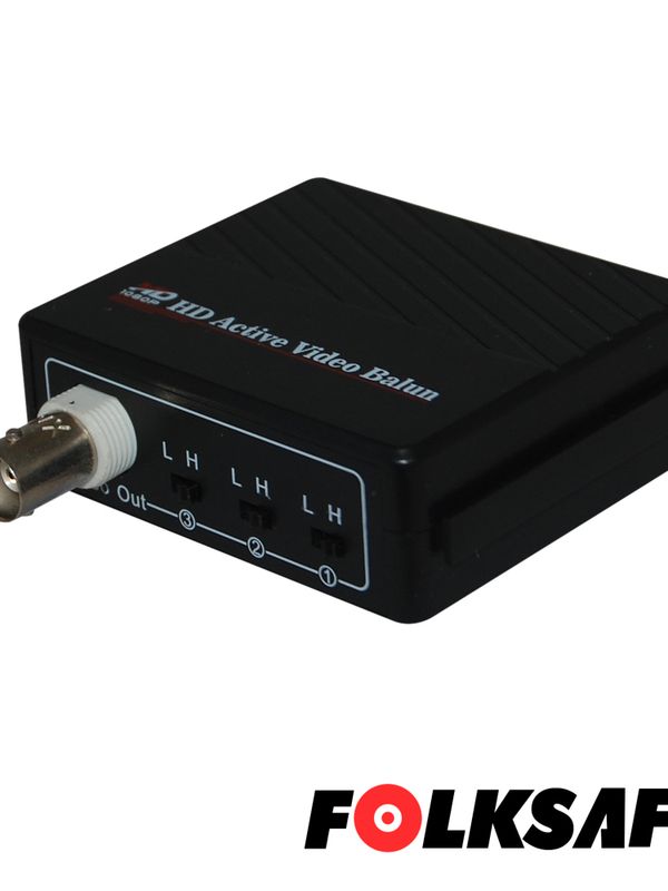 Transceptor Hd Activo Fs-hda4501r Folksafe Un Canal De Video, Recomendable Para Soluciones A Larga Distancia, Puede Ser Utilizado Con El Transmisor Activo Fs-hda4501t Alcanza Distancia Maxima De Cableado De 700mts Ahd 1mp, Compatible Con Todas Las Marcas De Camaras Con Formato Hd-tvi, Hd-cvi, Ahd  Y Cvbs, Distancia Maxima De 600mts De Cableado Con Transmisor Pasivo Para Video Ahd 1mp , Requiere Fu