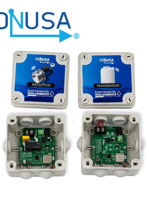 Electronivel Inalambrico / Trasmision De Hasta 1km / Yonusa ?b09ht1652h / Alimentacion In 127-220 Vca Out 12 Vcd / Frecuencia 915 Mhz / Potencia De Transmision 20 Dbm / Ideal Para Bombas De Hasta 1hp