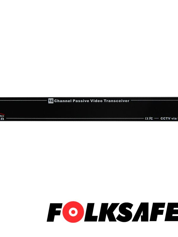 Transceptor De Video Pasivo, Hub 16 Canales Hd Folksafe Fs-hdp4616, Compatible Con Todas Las Marcas De Camaras Con Formato Hd-cvi, Hd-tvi Y Ahd, Distancia Maxima De 320mts De Cableado Para Video Ahd 1.3mp, Cuenta Con Proteccion De Descargas De 2kv En Entrada/salida De Video.