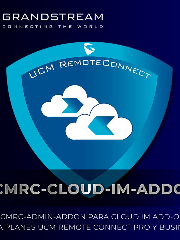 Suscripcion Grandstream Ucmrc-cloud Im Add-on Para Planes Ucm Remote Connect Para Planes Pro Y Business.