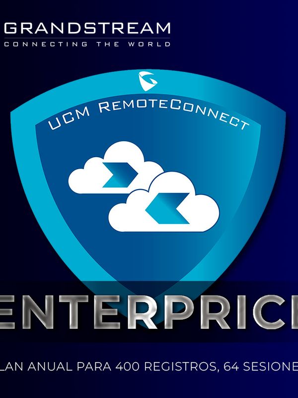 Suscripcion Grandstream Ucmrc-enterprise Ucm Remote Connect Plan Anual Para 400 Registros, 64 Sesiones