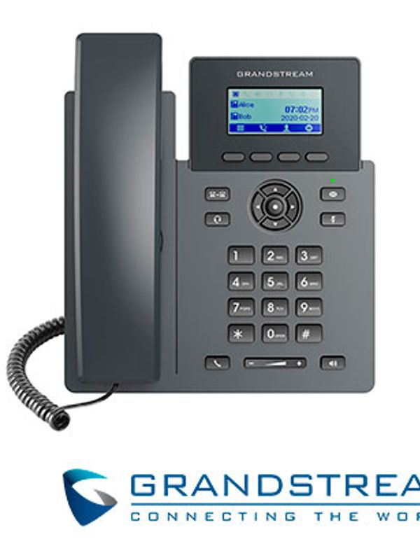 Telefono Ip Grado Carrier Grandstream Grp2601 / 2 Cuentas Sip /  2 Lineas / Pantalla Lcd  / Conferencia De 5 Vias /2 Puertos 10/100mbps / Gestion Y Aprovisionamiento Gdms / Alimentacion 5vdc/0.6a