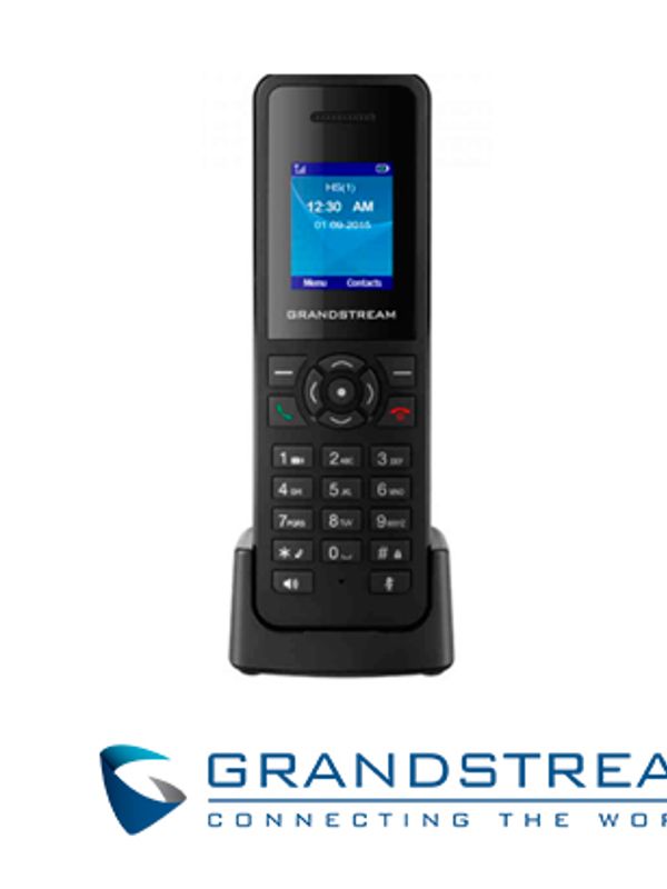 Telefono Ip Inalambrico Dect Grandstream Dp720 / 20 Lineas / 20 Cuentas Sip / Conferencia 3 Vias Compatible Base Dp750/dp752 / Pantalla A Color 1.8 Pulgadas / Voz Full Hd /  250 Hrs En Espera / Incluye 2 Baterias