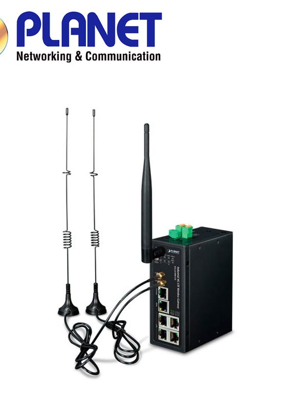 Router Celular 4g Lte Industrial Planet Icg-2510w-lte-us / 2 Slots Mini Sim / 2 Antenas Externas 5dbi Para Lte / 4 Puertos Lan Rj45 10/100/1,000mbps / 1 Puerto Wan Rj45 10/100/1,000mbps / 1 Puerto Consola / 1 Antena Wifi 11dbi Doble Banda (2.4 Y 5ghz) / Instalacion Din-rail/escritorio / 2 Entradas/salidas Digital De Alarma / Alimentacion 9-36vcd
