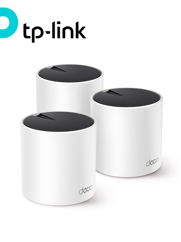 Sistema Wi-fi 6 Mesh Tp-link Deco X55 (3-pack) Ax3000 Dual Band/574mbps 2.4ghz / 2402 Mbps 5 Ghz/ Hasta 500m2 Compatible Con Alexa
