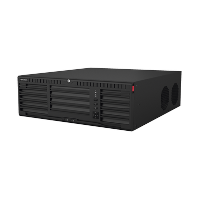 NVR IP / 32 Canales / 8K / 16 Bahías HDD / RAID Hot Swap / Dual HDMI 8K / AcuSense / ANPR / Conteo de Personas