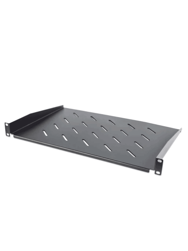INTELLINET - 714891 - Charola de 19" / 1U, 350 mm (13.8 pulgadas) profundidad de la plataforma, Ventilada, Negro