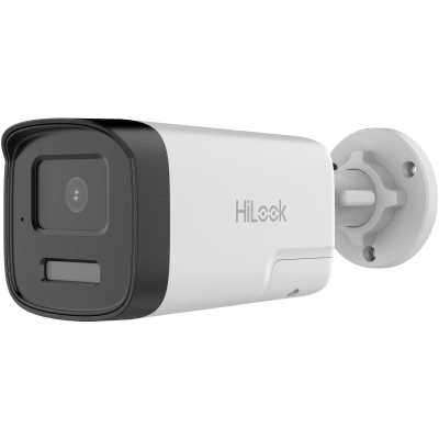 [Audio Bidireccional + Dual Light + ColorVu] Bala TURBOHD 3K (5 Megapixel) / Lente 2.8mm / 40 mts IR EXIR + 40 mts Luz Blanca / Micrófono y Bocina Integrado / Exterior IP67 / Metal / dWDR