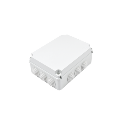 Caja Estanca de PVC Para Derivación y Conexión, 12 Entradas, Tapa Atornillada, 300x220x120 mm (Área interna), Uso Exterior IP55, Material que no Propaga el Fuego y Libre de Hálogenos