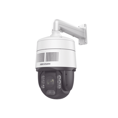 [PROTECCIÓN ACTIVA] Domo PTZ IP 4 Megapixel / 32X Zoom / 200 mts IR / Potente Alerta Audible y Luz Estroboscópica hasta 100 Metros / ACUSENSE / IP67 / IK10 / / Autoseguimiento 2.0 / Hi-PoE / DARKFIGHTER / Rapid Focus / Micro SD