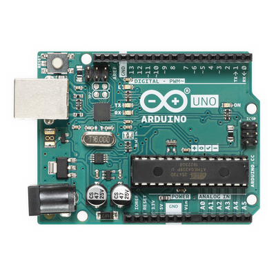 Placa de Desarrollo Arduino UNO R3 / Microcontrolador ATmega328P / 14 Pines Digitales / 6 Entradas Analógicas / USB-B / Compatibilidad Shields / Educación e Industria