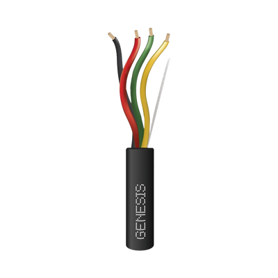 Carrete de Cable 152 Metros (500 Pies) / 4 x 18 AWG / Cable DIRECT BURIAL FPL / Para Intemperie / Uso en Aplicaciones en Sistemas de Detección de Incendio y Sistemas de Evacuación