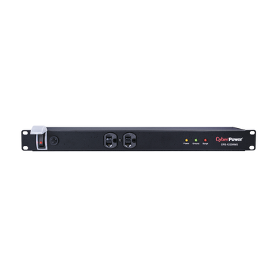 Supresor de Picos de 1800J En Rack Con 2 Tomas NEMA 5-20R y 10 NEMA 5-20R Traseras Con Circuit Breaker de 20A, Clavija NEMA 5-20P