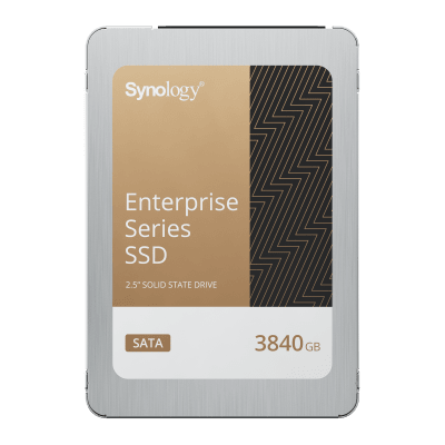 SSD SATA de 2,5 Serie Enterprise | 3840 GB | Alto Rendimiento Estable | Resistencia Empresarial | Protección de Datos Integral | Análisis de Vida Útil | Compatibilidad con Synology DSM | Garantía de 5 Años