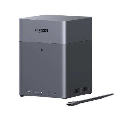 NAS UGREEN NASync DH4300PLUS / 4 Bahías SATA / Procesador RK3588C 8 GB RAM / 2.5GbE Puerto / HDMI 4K / USB 3.2 Type-C / RAID 0/1/5/6/10 / Acceso Remoto UGREENlink