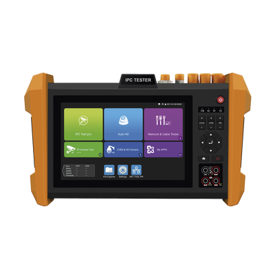 Tester Profesional Multifunción | Pantalla Táctil 7 | Láser Integrado | Cámara Integrada | Prueba IP/HD Coaxial | 4K/8K | H.265/H.265 | ONVIF | WiFi | Analizador de Cable | Medidor de Potencia Óptica y Red | TDR |