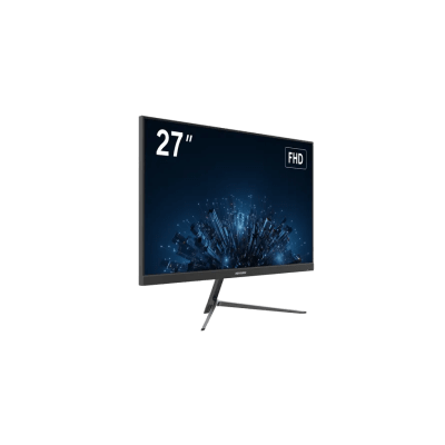 Monitor LED Full HD (1080p) de 27 / Bocinas Integradas / 100 Hz / Ideal para CCTV, Oficina y Hogar / Entrada HDMI-VGA / VESA (100 X 100) / Uso 24/7 / IPS / Ultra Delgado