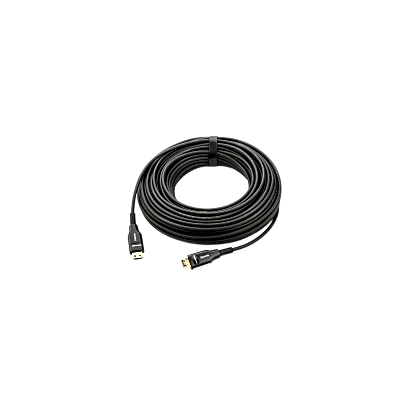 Cable Optico HDMI Híbrido | 4K@60Hz 18 Gbps | 20 m | Fibra OM3 + Cobre | LSHF | Bañado Oro 24K | HDCP 2.2 | HDR | ARC | CEC