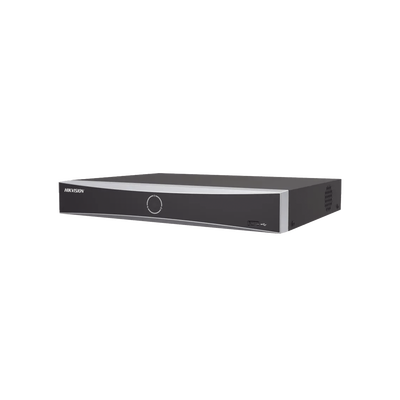 NVR 12 Megapixel (4K) / 16 canales IP / AcuSense (Evita Falsas Alarmas) / Reconocimiento Facial / 1 Bahía de Disco Duro / HDMI en 4K / Sin Puertos PoE+