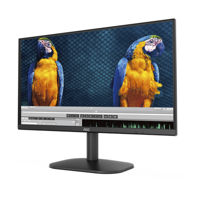 Monitor LED de 23.8 VESA, Resolución 1920 x 1080 Pixeles, Entradas de Video VGA/HDMI. Panel VA LCD Backlight LED. Ultra Delgado