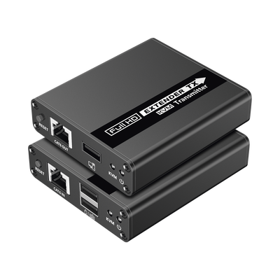 Kit extensor KVM (HDMI y USB) | 40m a 4k@30Hz | 70m a 1080P@60Hz | Cat 6, 6a y 7 | CERO LATENCIA | HDR | Salida Loop | Salida de audio de 3.5mm |